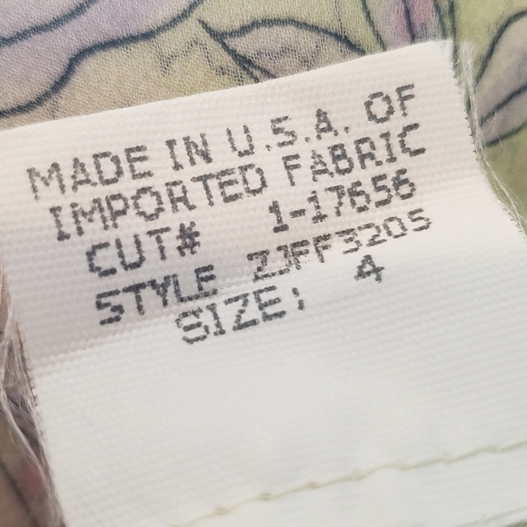 David Meister Yellow Green Silk Floral Halter Ruffle 90s Y2K Dress 4 - Picture 11 of 12